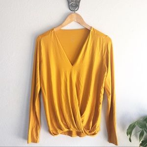 ‼️ A New Day Mustard yellow long sleeve blouse